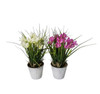 30cm Artificial Potted Crocus Plant Flowers Decor Choice of 2 Colours Gift Home
