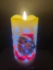 LED Christmas Robin Candle Timer Flickering Light Up Home Decor Gift Battery Op
