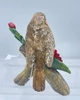 Set of 3 Robin and Poinsettia Christmas Figurines Festive Decoration Home Gift