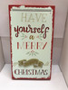 Christmas Message 3D Wooden Hanging Plaque Sign -  2 Designs Xmas Gift Home