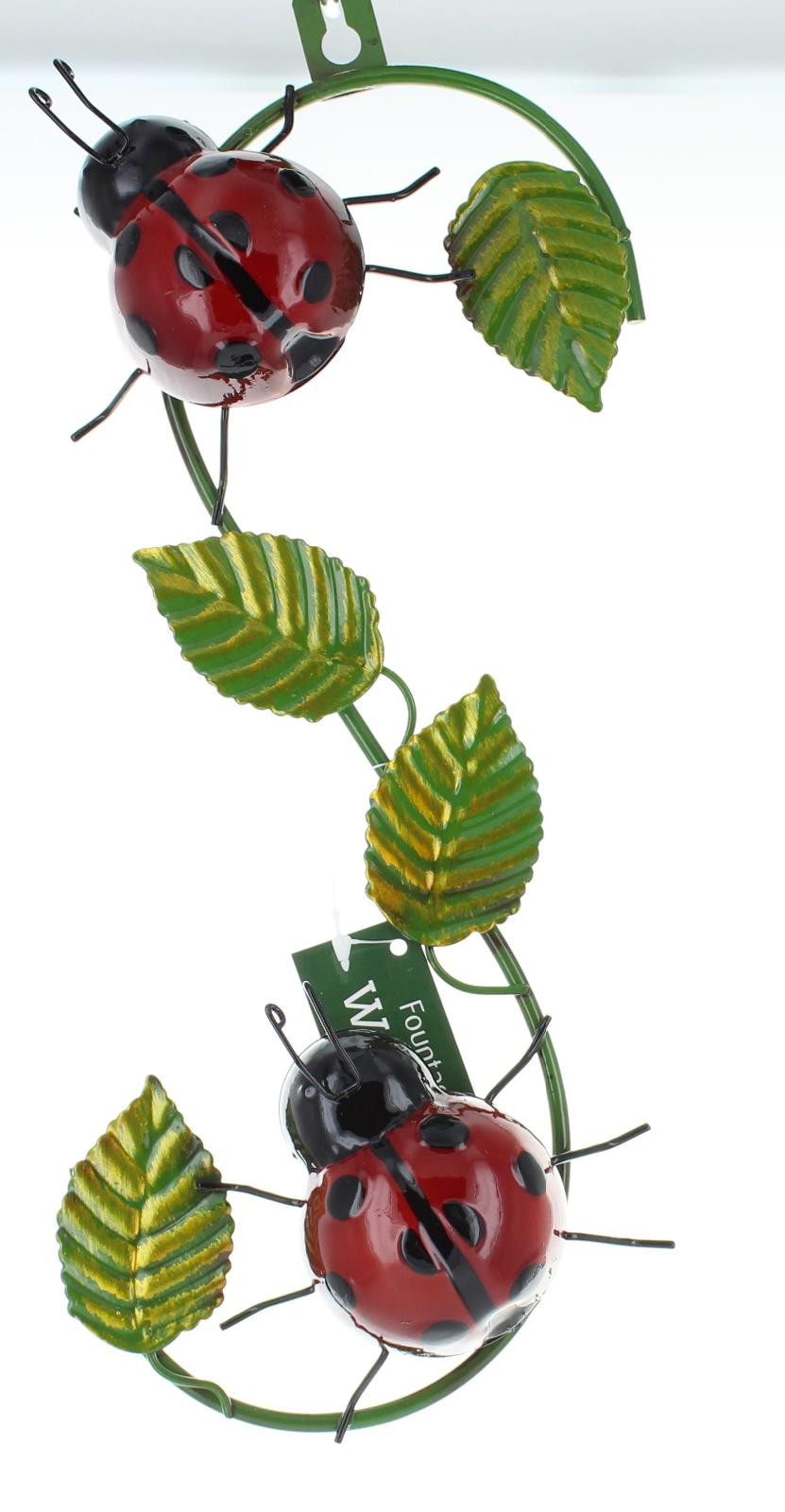 Fountasia Metal Wall Art Climbing Bumble Bee or Ladybird Hooks Outdoor