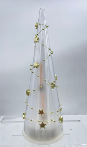 25cm Christmas LED Light Up Shooting Star Cone Home Decor Xmas Indoor Battery Op