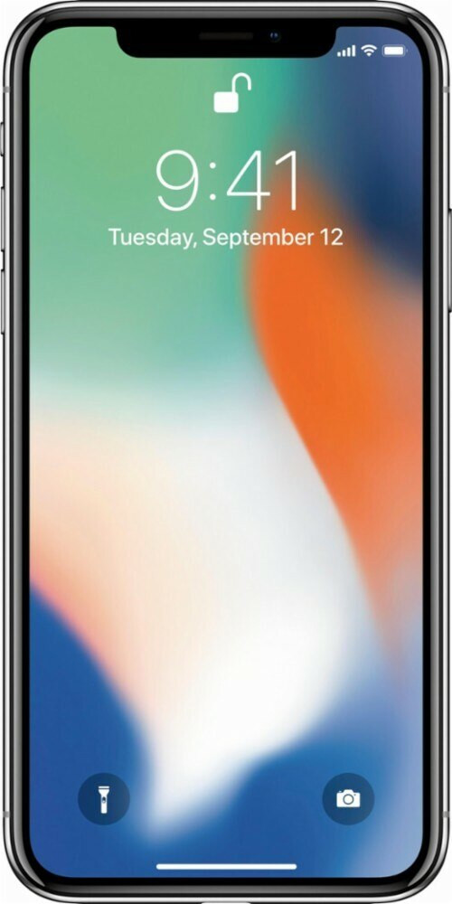 Apple - iPhone X factory unlocked 1 Year warranty Refurbished