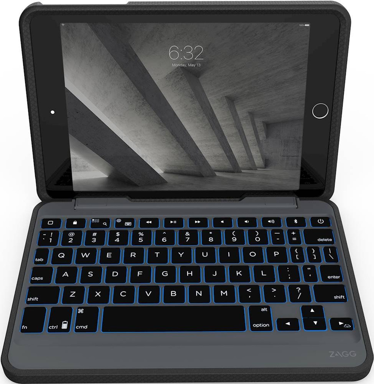 Romanschrijver Efficiënt Winkelcentrum ZAGG - Rugged Book-foliohoes met toetsenbord - iPad Mini (5e generatie)
