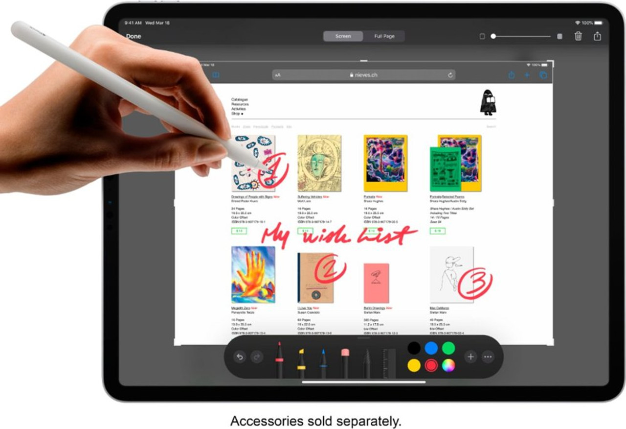 Apple iPad Pro 12.9 英寸(2020) 第4 代，带Wi-Fi