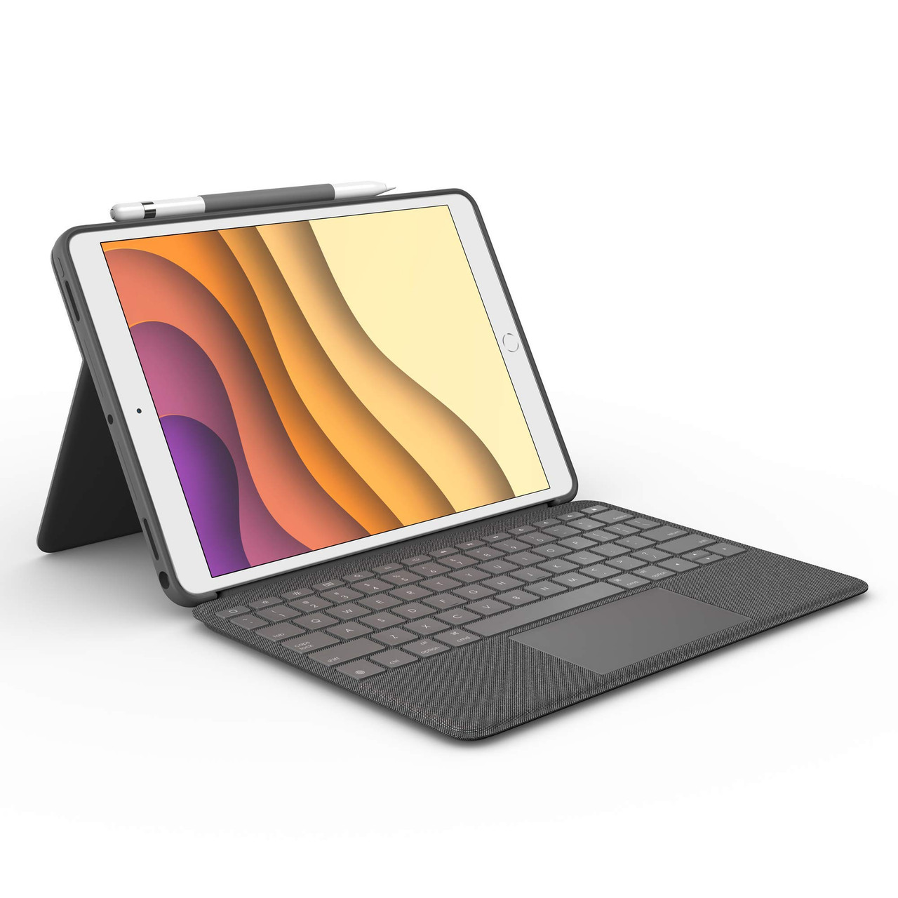 Logitech Combo Touch para iPad Air (3ª geração) e capa de teclado de 10,5  polegadas para iPad Pro Grafite