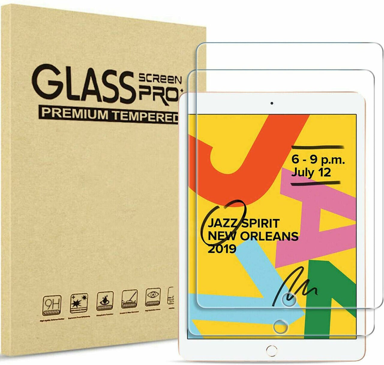 TemperedGlass Screen Protector for iPad Pro & Air