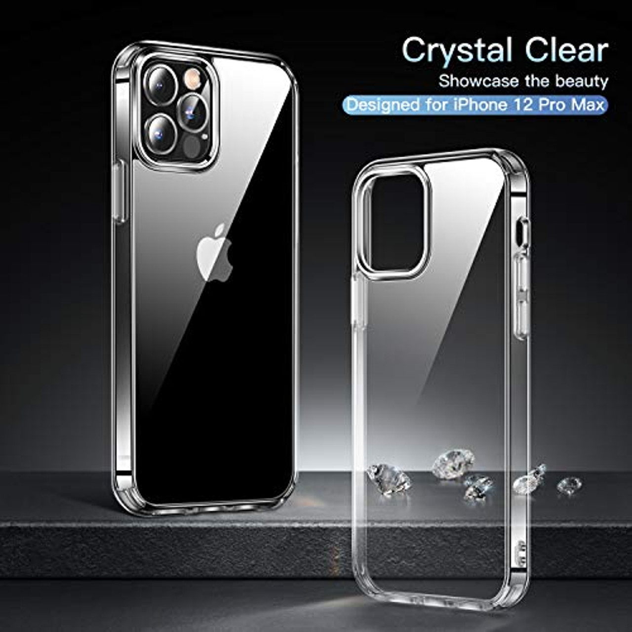 CASEKOO Crystal Clear Designed for iPhone 12 Pro Max Case