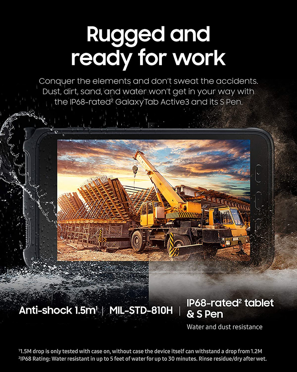 Samsung Galaxy Tab Active 3 SM-T570/SM-T577 Black