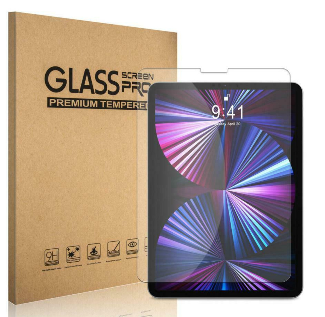 Protecteur d'écran en verre trempé pour Apple pour iPad Pro 12.9