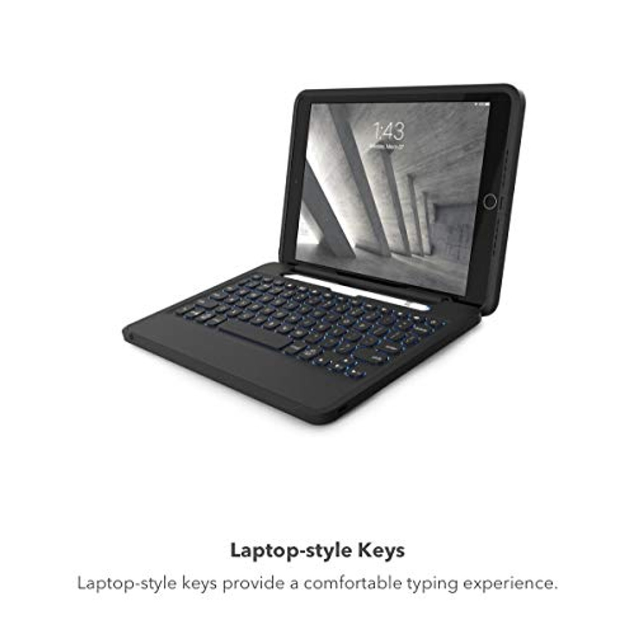 ZAGG - Rugged Book Go Keyboard and Case for Apple iPad 10.2