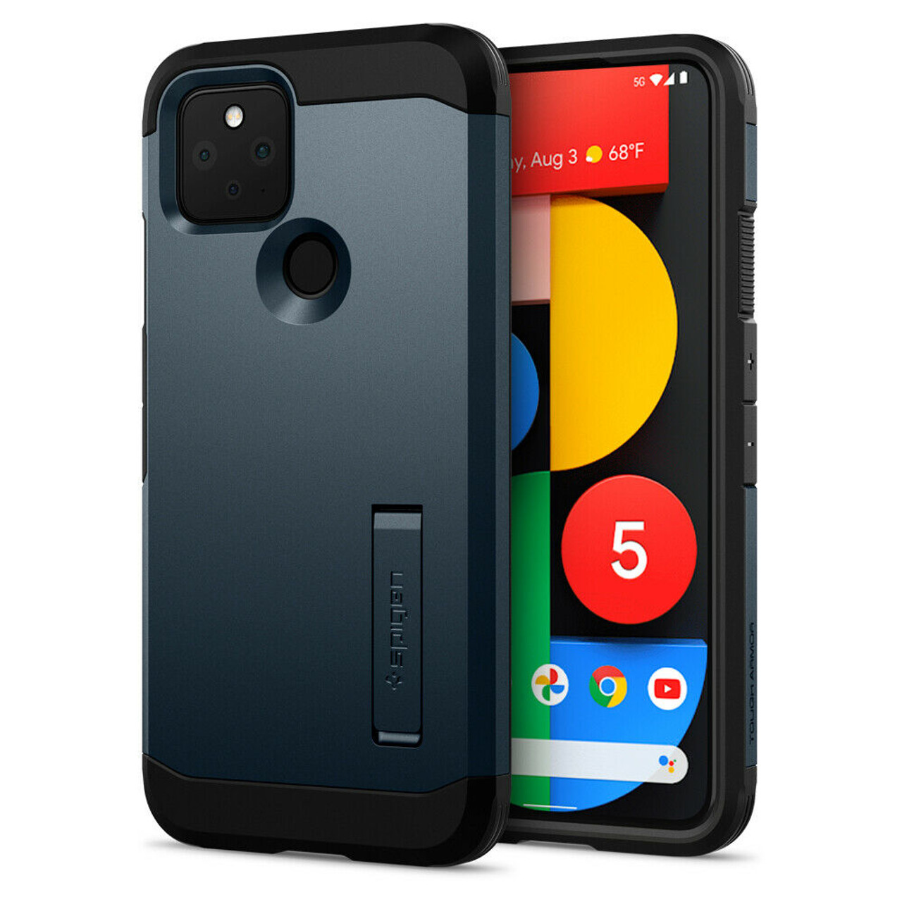 Google Pixel 4a 5G Pixel 5 Case | Spigen [Tough Armor] Protective