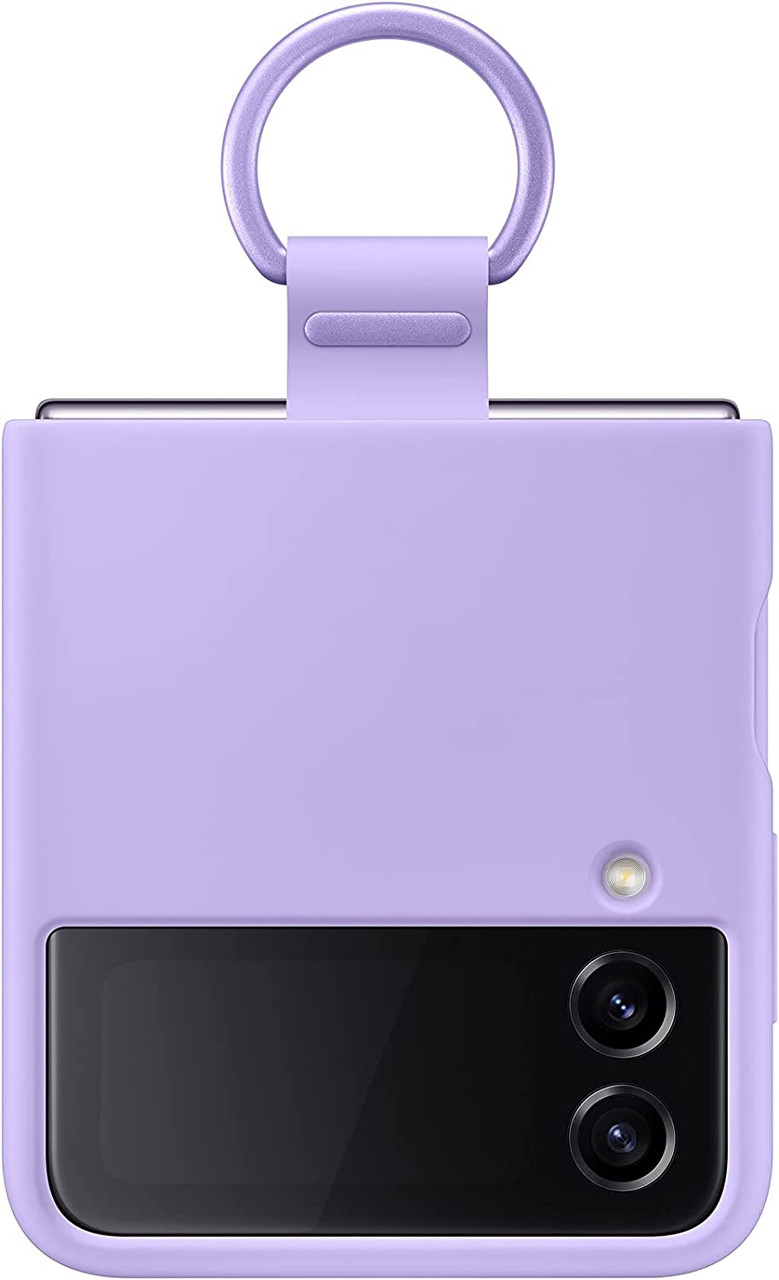 SAMSUNG Galaxy Z Flip 4 Silicone Cover with Ring, Protective Phone