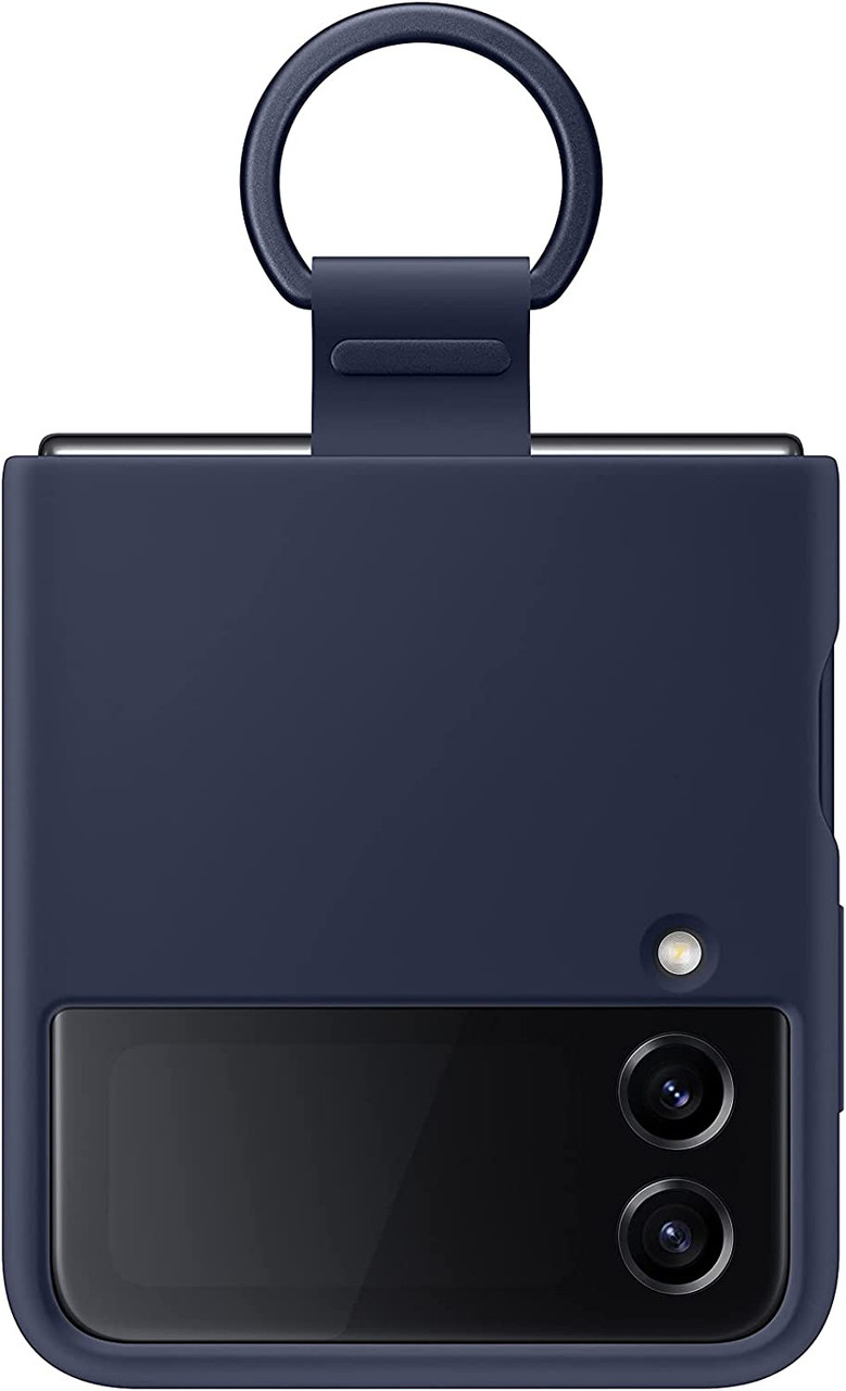SAMSUNG Galaxy Z Flip 4 Silicone Cover with Ring, Protective Phone