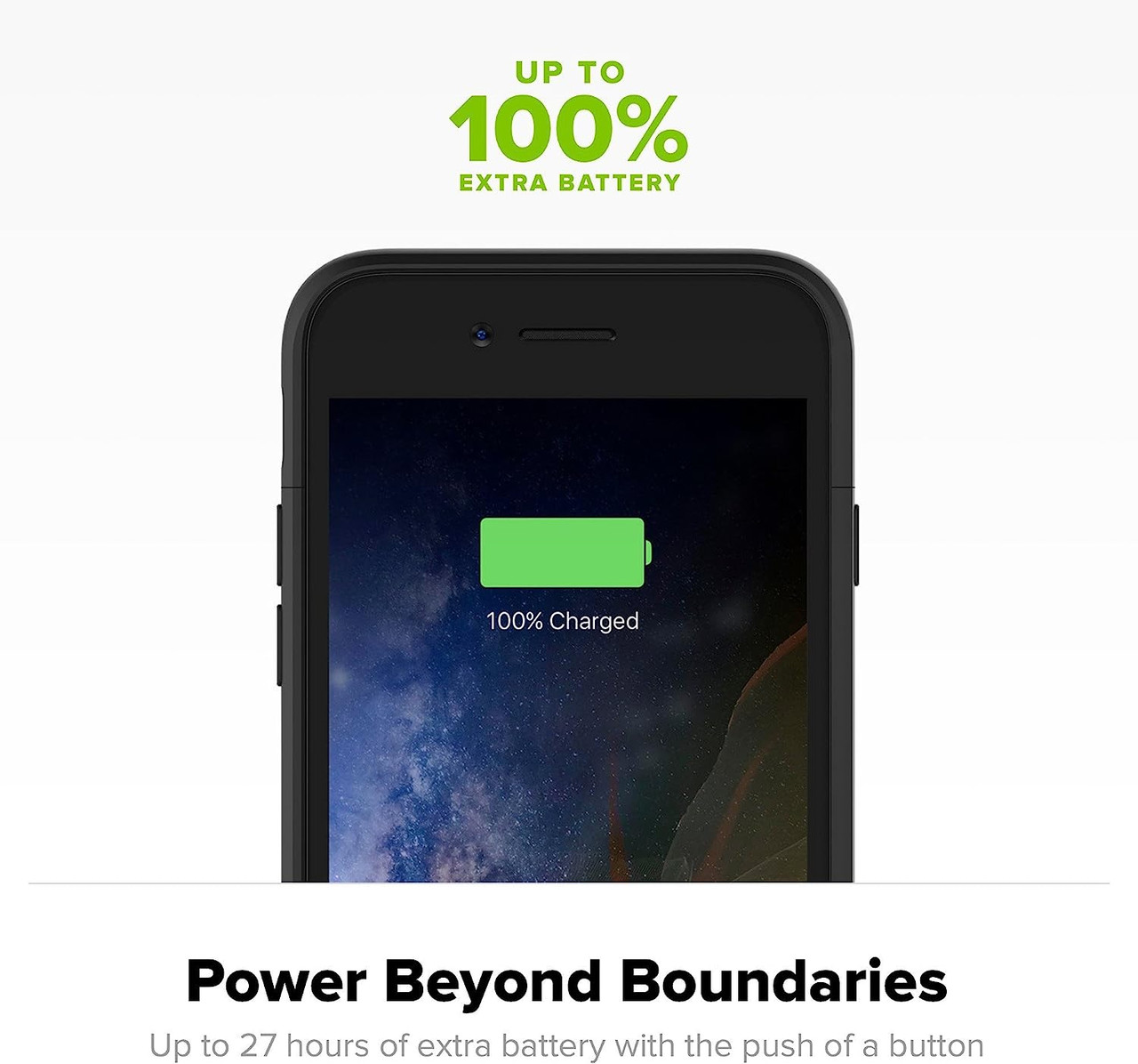 mophie Juice Pack Air Wireless Battery Case for iPhone 8, 7, SE