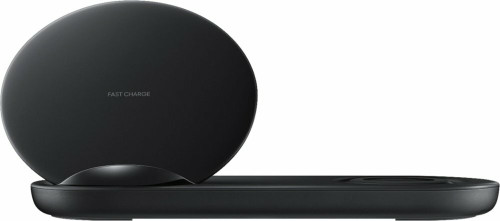 Samsung - 7.5W Wireless Charger Duo - Black EP-N6100TBEGUS