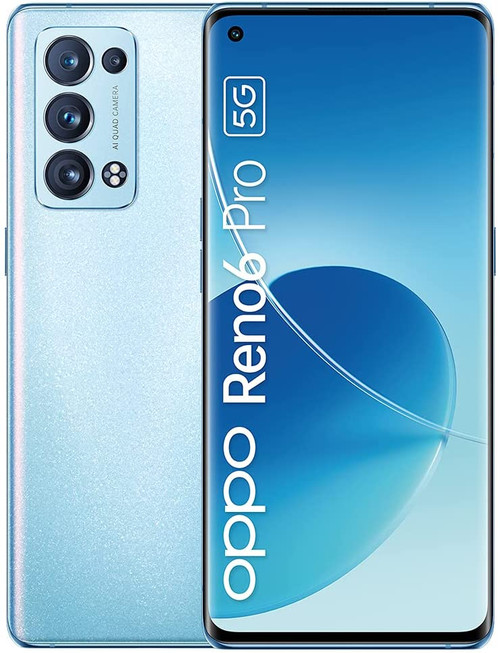 Oppo Reno 6 Pro CPH2247 256GB 12GB RAM (Factory Unlocked) 6.55" 64MP (Global) blue