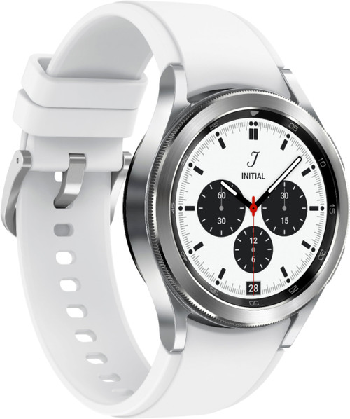 Samsung - Galaxy Watch4 Classic Stainless Steel Smartwatch Silver