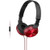 Sony ZX310 Over Ear Headphones in Red