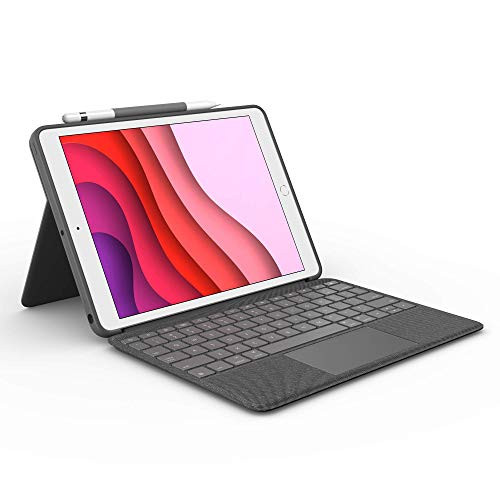 iPadアクセサリー Logicool Combo Touch Keyboard Case Logitech Combo Touch for iPad (7th Generation) Keyboard case Graphite