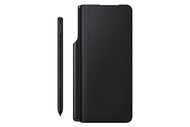 Samsung - Leather Folio Case with S Pen for Samsung Galaxy Z Fold3 5G - Black EF-FF92PCBEGUS