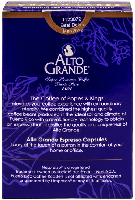 Alto Grande Capsules 18 Count - Grand Lares