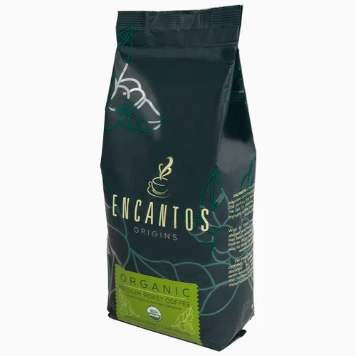 Encantos Origins Certified Organic Ground Coffee - 1.75 LB (28 OZ) Bag