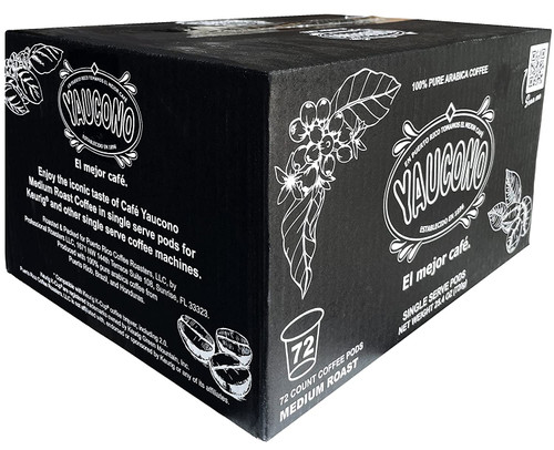 Cafe Yaucono Single Serve Pods 72-Count Compatible with Keurig K Cup Brewers