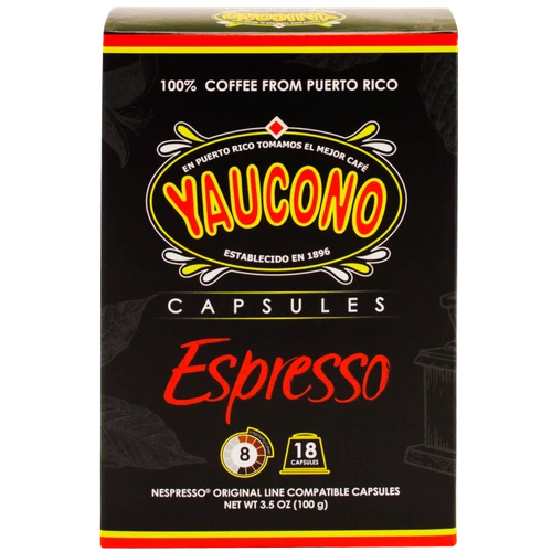 Cafe Yaucono Espresso Capsules 18-Count