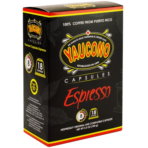 Cafe Yaucono Espresso Capsules 18-Count