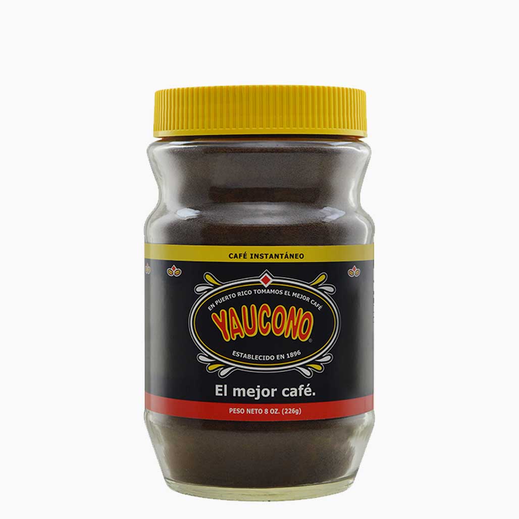 Cafe Yaucono Instant Regular 8oz Puerto Rico Coffee Roasters