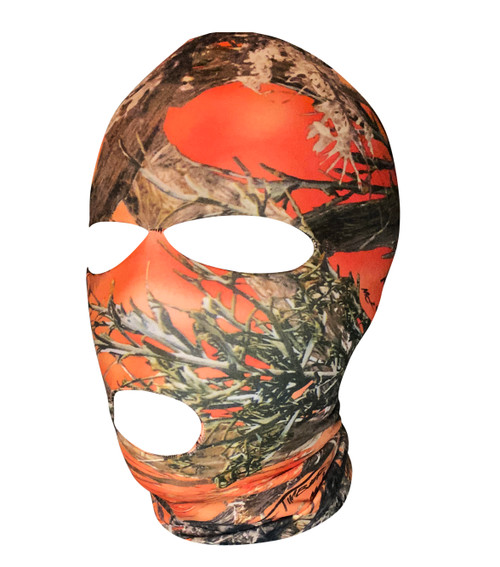 Ski Mask Orange Camo, True Timber 3 holes