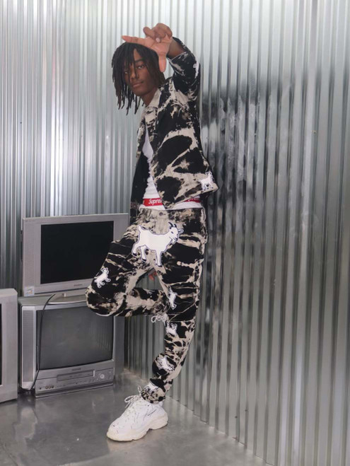 Tie Dye Goat Jeans and Jacket Set