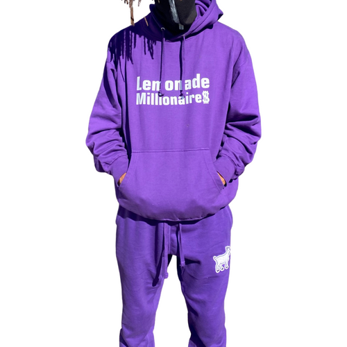 Purple, Goat  Hoodie and Joggers Set