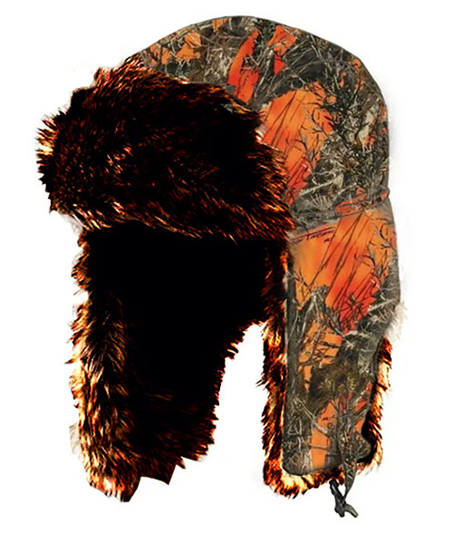 True Timber Trapper Hat Orange Camo