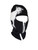 Black reflective zip up Balaclava with goat Big emblem ski mask