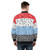 Bandana Striped Bomber Jacket Red Black White