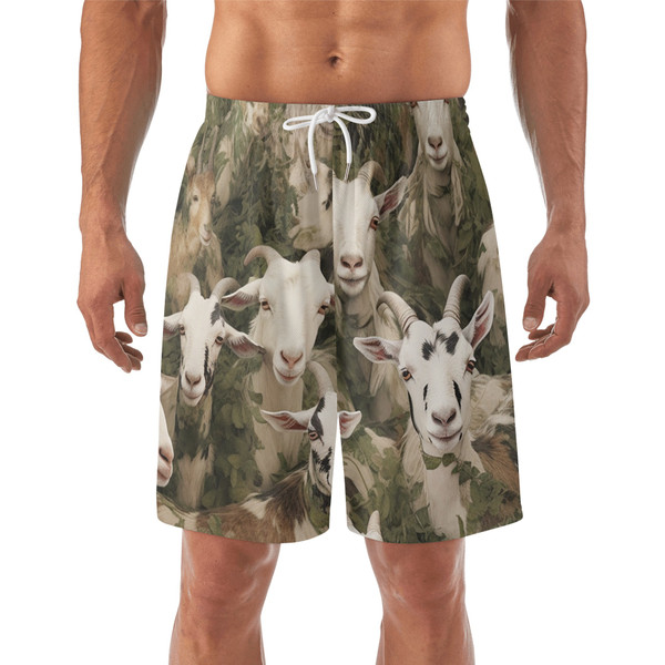 Goat Camo Lightweight Beach Shorts