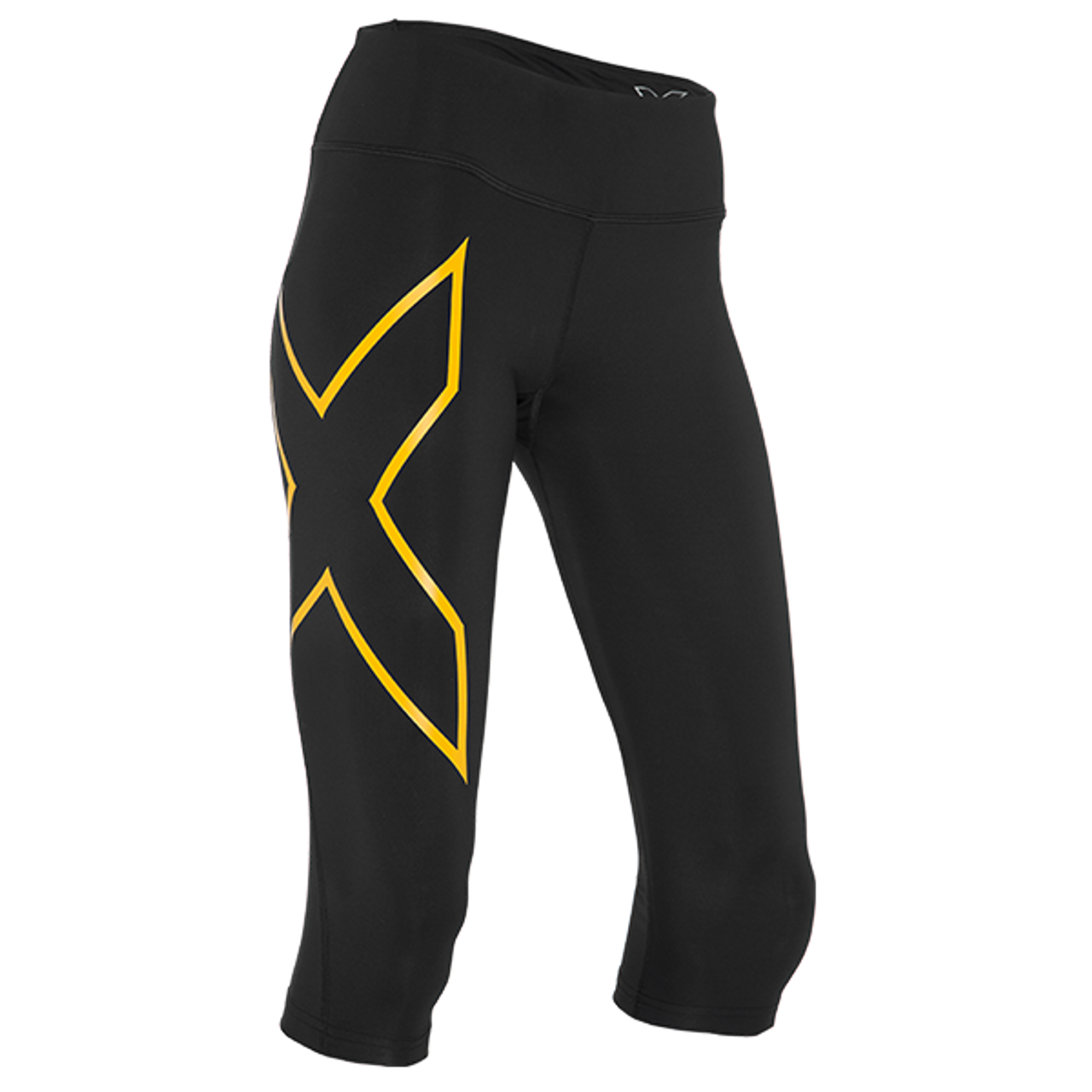 2XU Womens Compression Tights 3/4 Length BLK BLK WA1943b