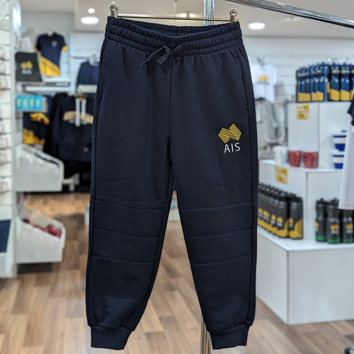 Kids AIS Fleece Trackpants - Navy