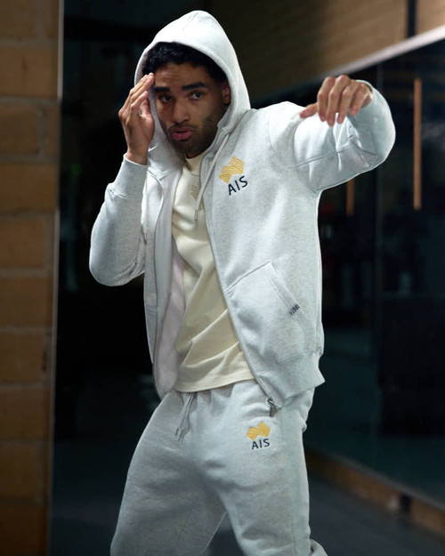 Men's Fleece Sweatpants - White Marle