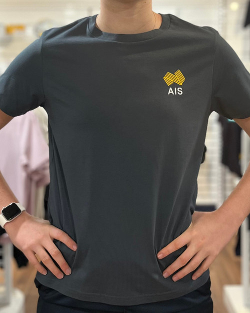 Women's AIS Logo Tee - Petrol Blue