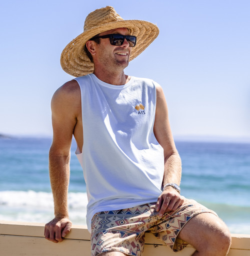 AIS Logo Tank Top - White