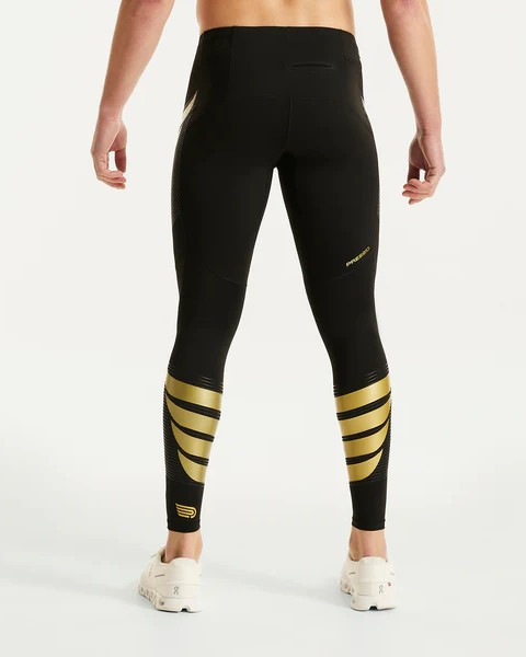 Pressio Power Tight - Black/Gold Mens