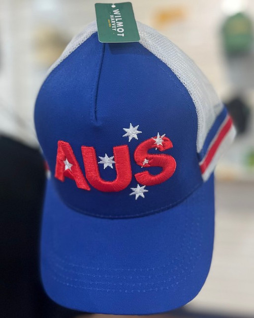 AUS Trucker Cap - Red and Blue