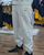 Men's Fleece Sweatpants - White Marle