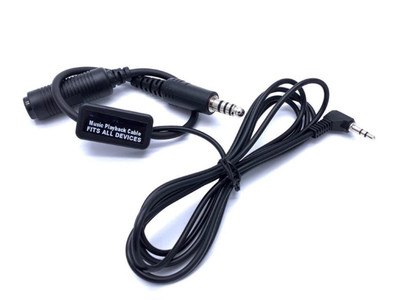 Music Player Adapter for HELICOPTER Headset by Got Your Six Aviation