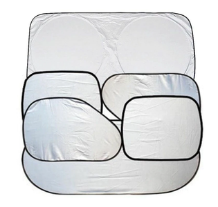 6 Piece full-wrap aircraft Sunshade set by Got Your Six Aviation
