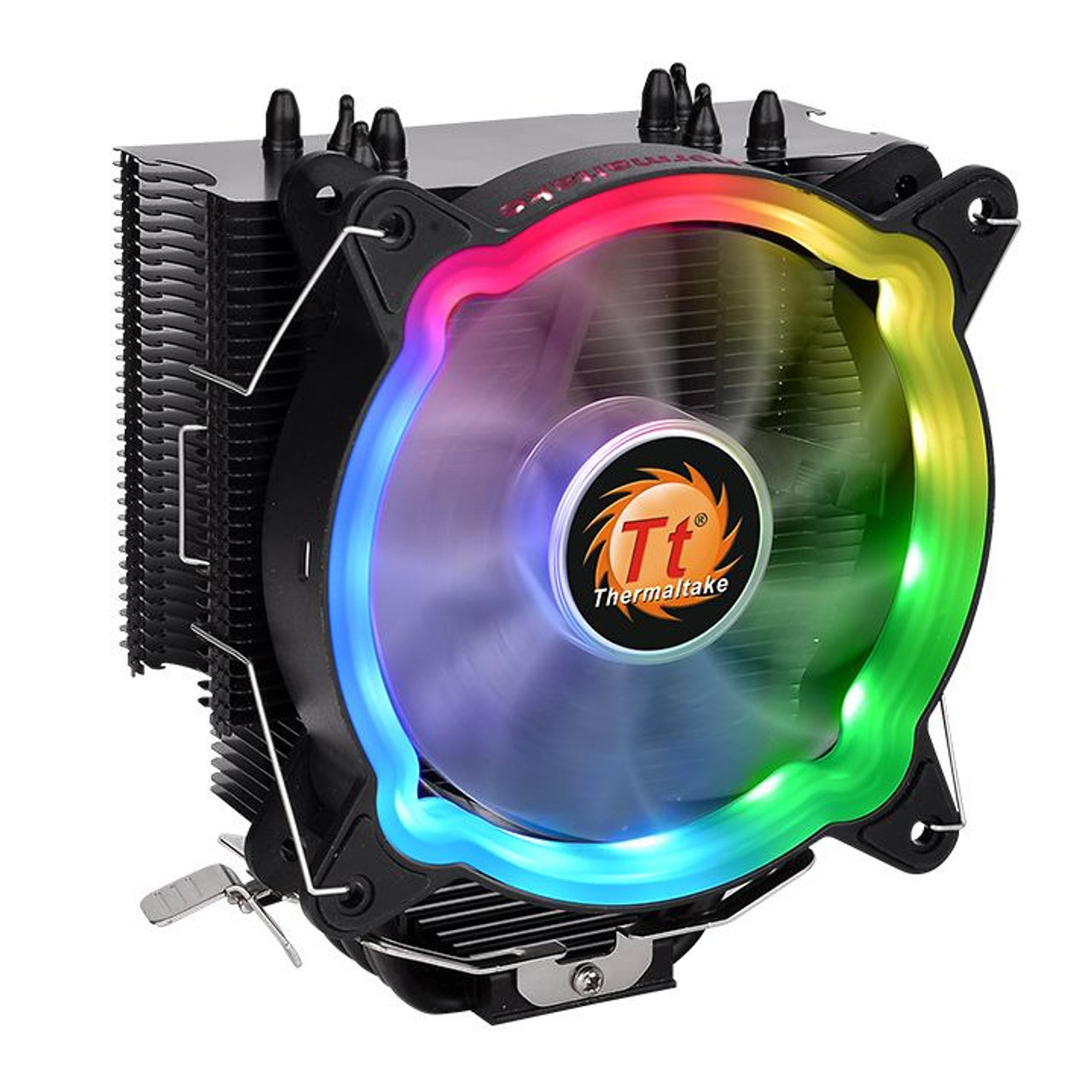 Thermaltake UX200 ARGB Lighting Processor Cooler in Black, 4.72 (12 cm) - Compatible with CL-P065-AL12SW-A