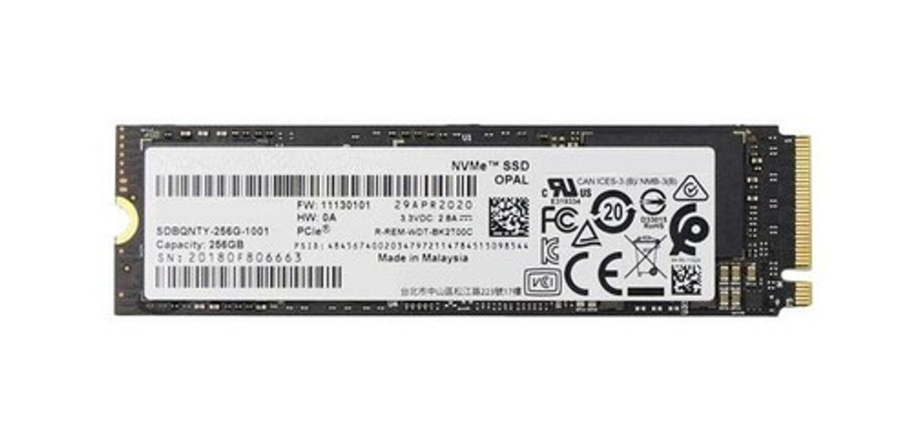 Lenovo 256GB TLC NVMe M.2 2280 SSD for Internal Storage